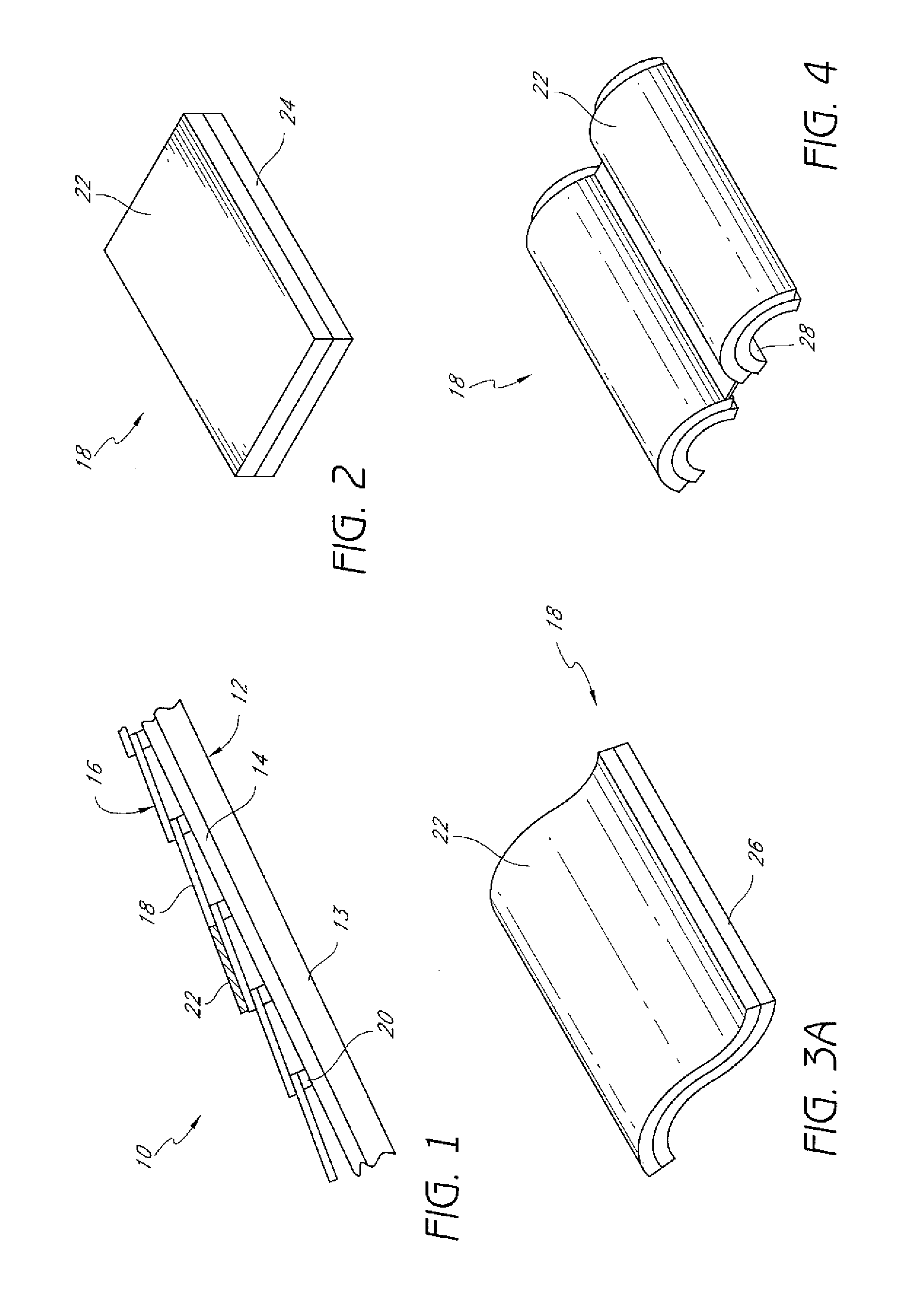 Form-fitting solar panel for roofs and roof vents