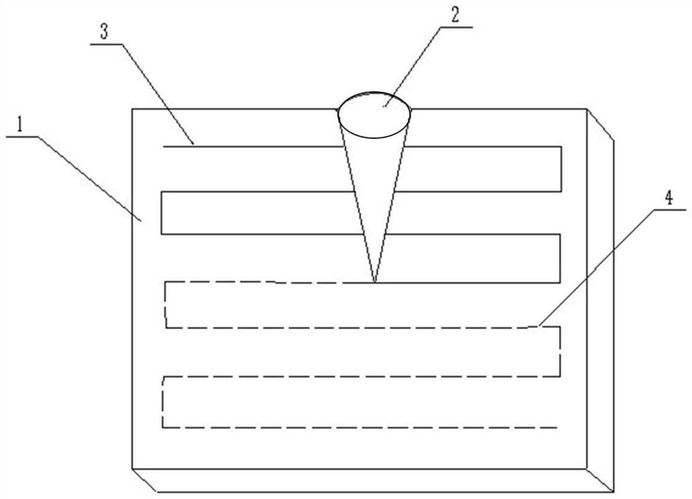 Diamond circuit board preparation method based on laser direct processing