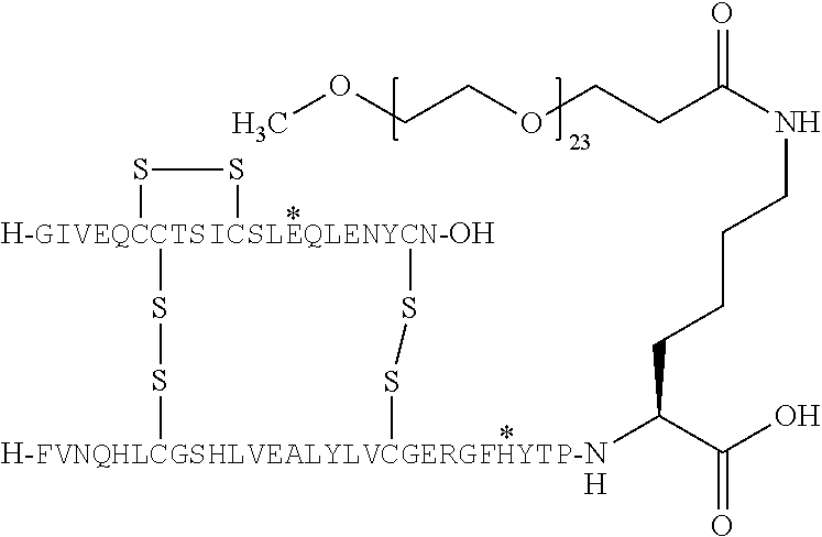 Protease Stabilized, Pegylated Insulin Analogues