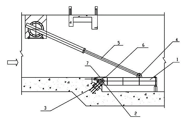 Lower flap gate provided with automatic sewage disposal device