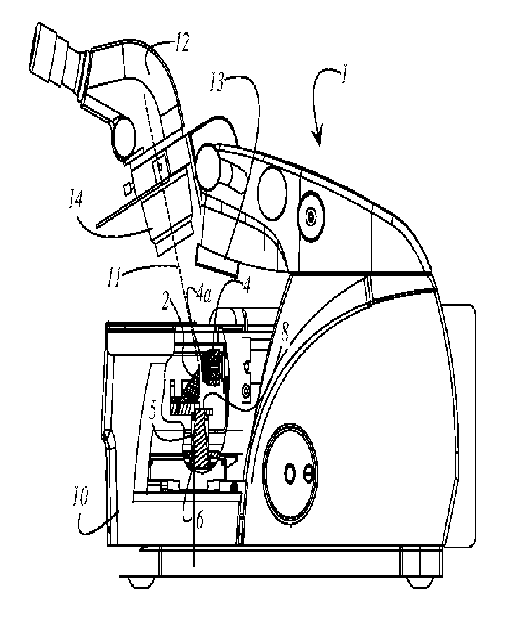 Cooling chamber and system of a cooling chamber with a microtome