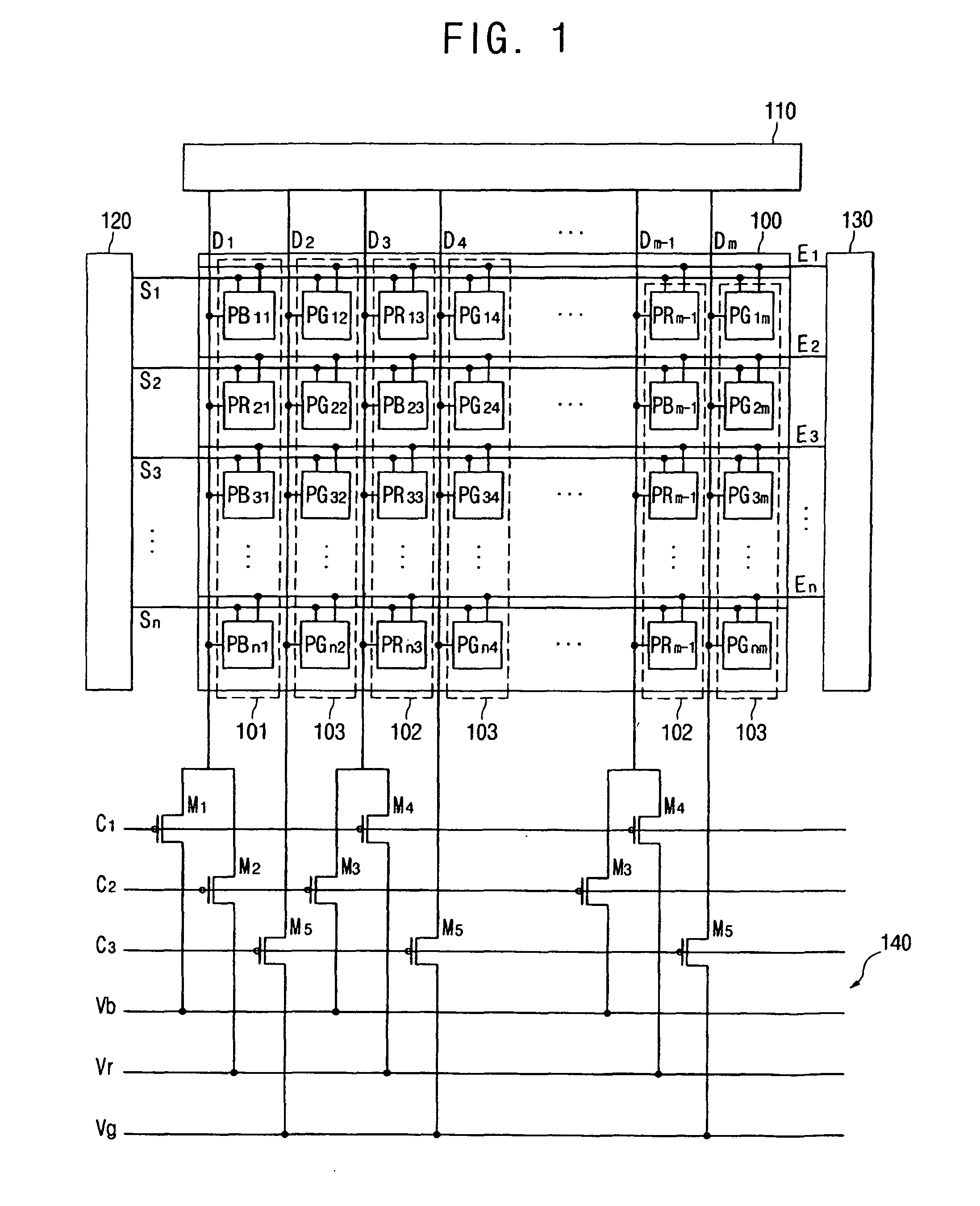 Flat panel display device, method of aging the same, and method of testing lighting of the same