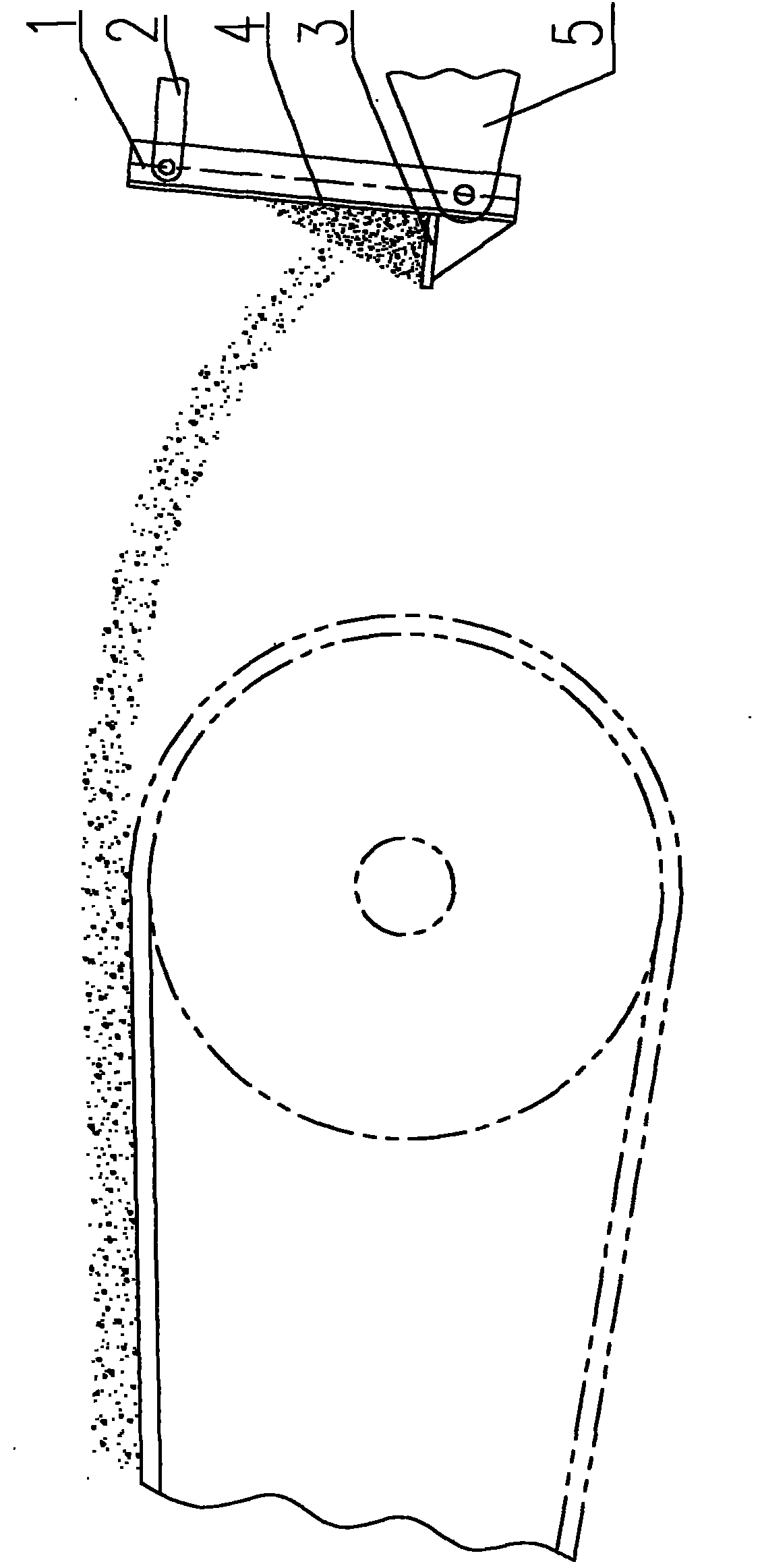 Wear-resisting device of receiving liner plate of band conveyor