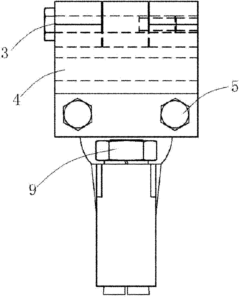 Hinge type middle jointing clamp