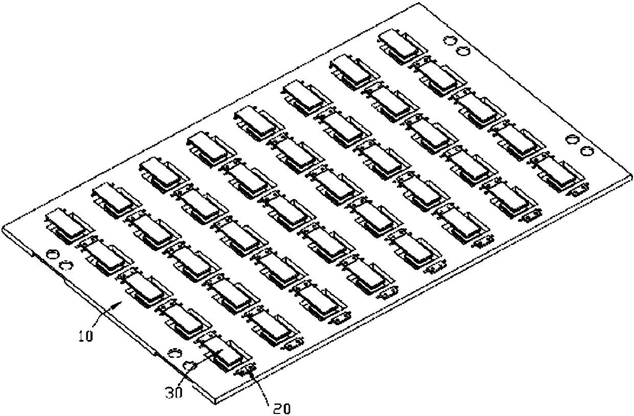 Copper bar structure used for power battery connection