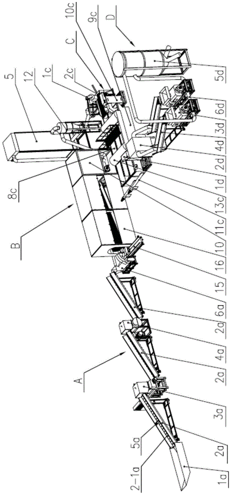 A complete set of equipment for recycling and processing soft flake materials