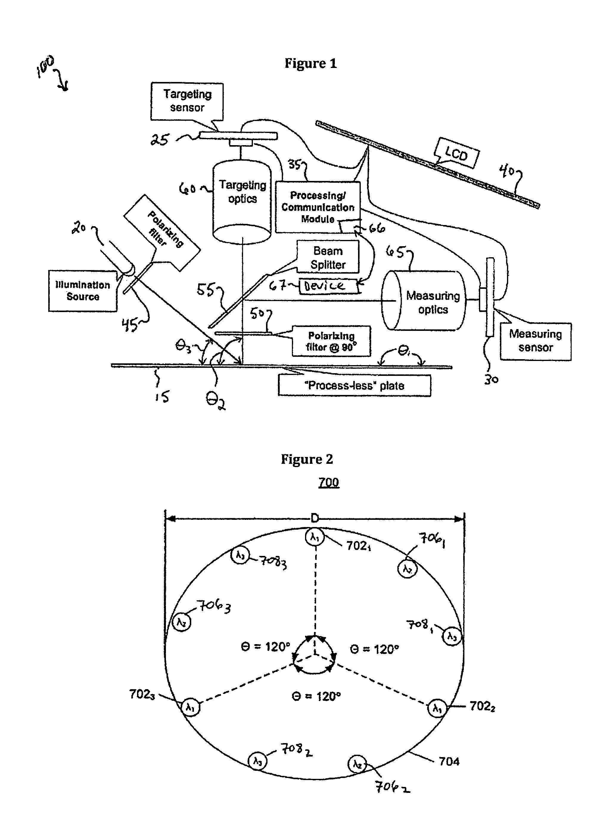 Systems and method for optical scatter imaging of latent image plates