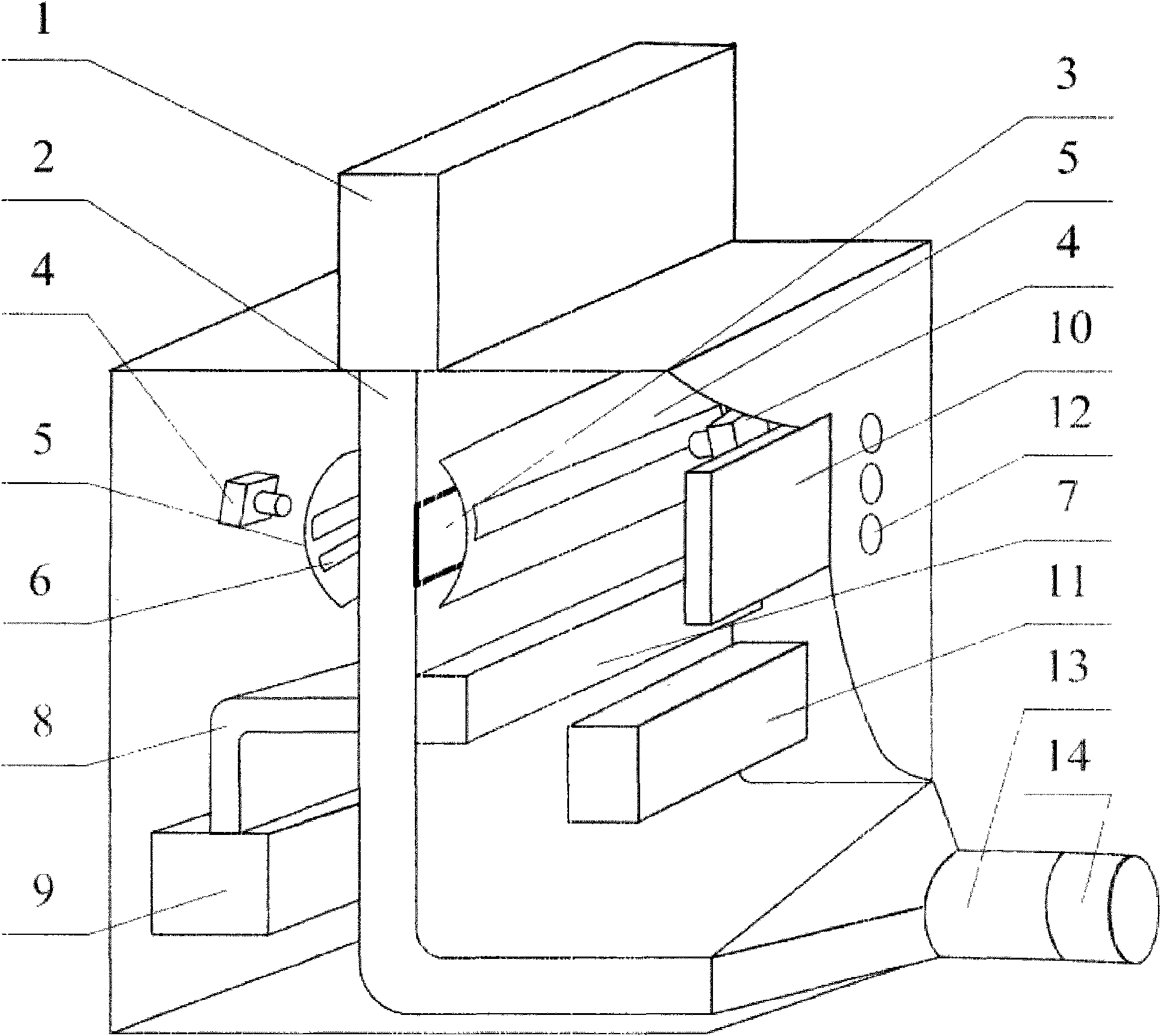 Method and device for online detection of foreign fiber in cotton