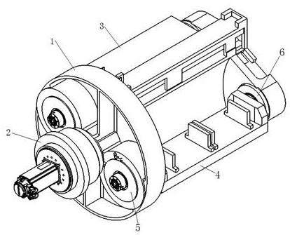 Rotary cross beam workbench