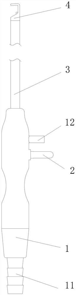 Dripping type suction electric hook for abdominal cavity operation