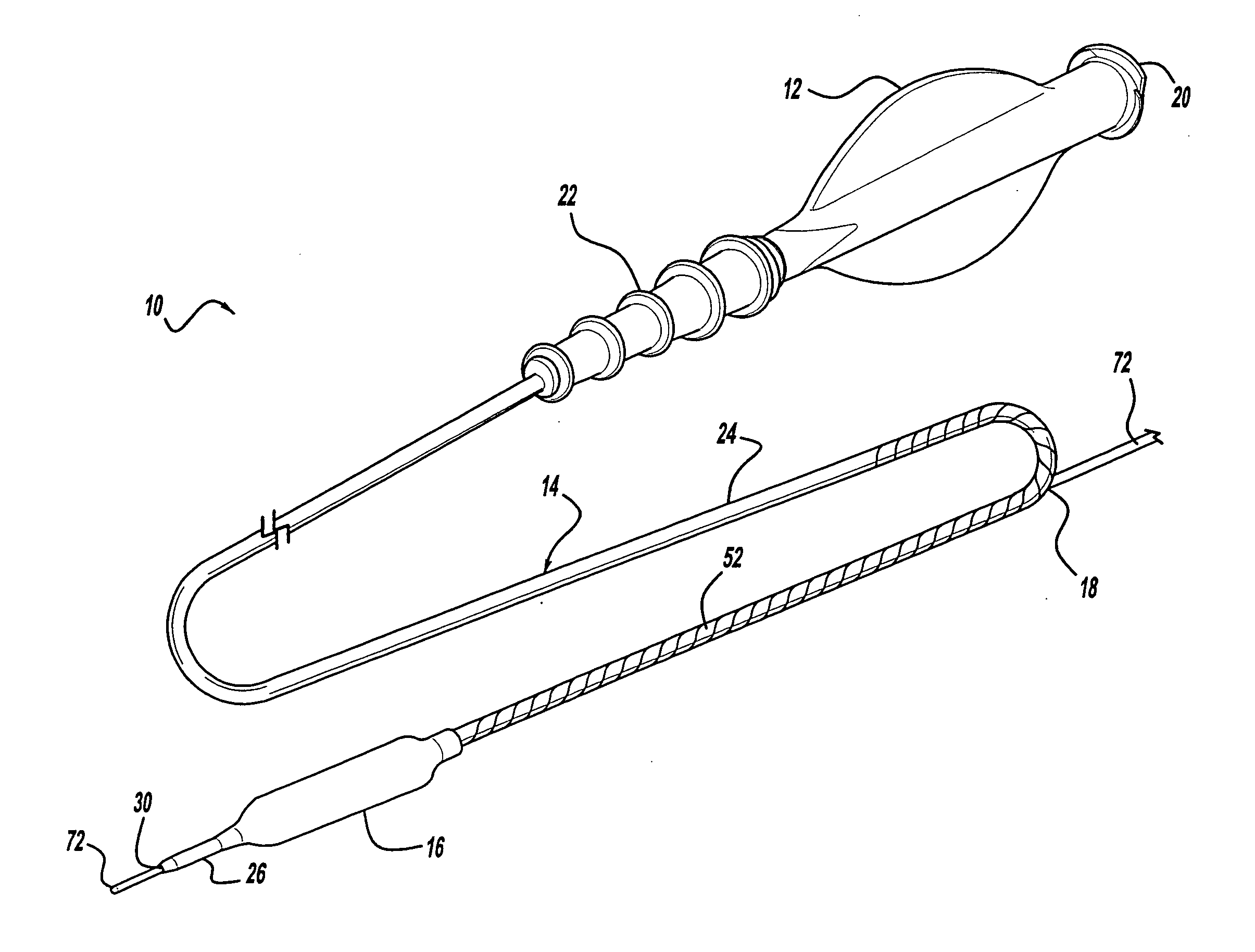 Rapid-exchange balloon catheter shaft and method