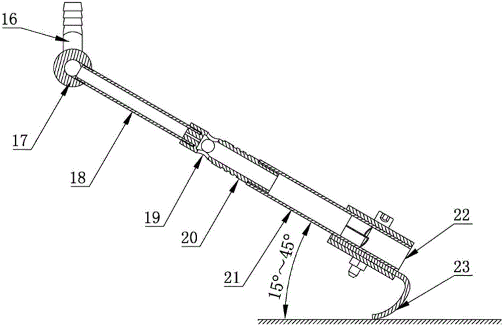 Removing device for thin ice on road surface