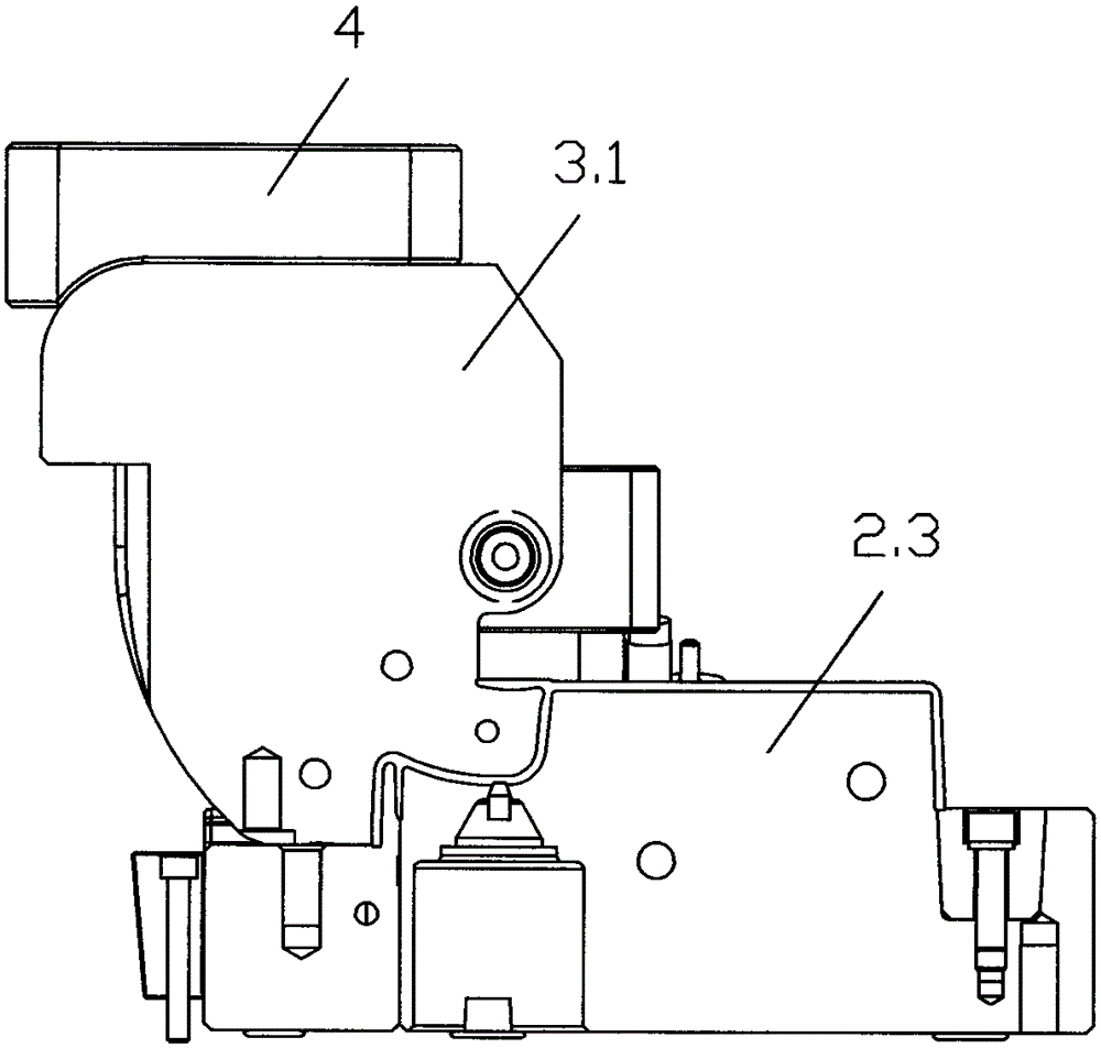 Mould with swing rotation mechanism