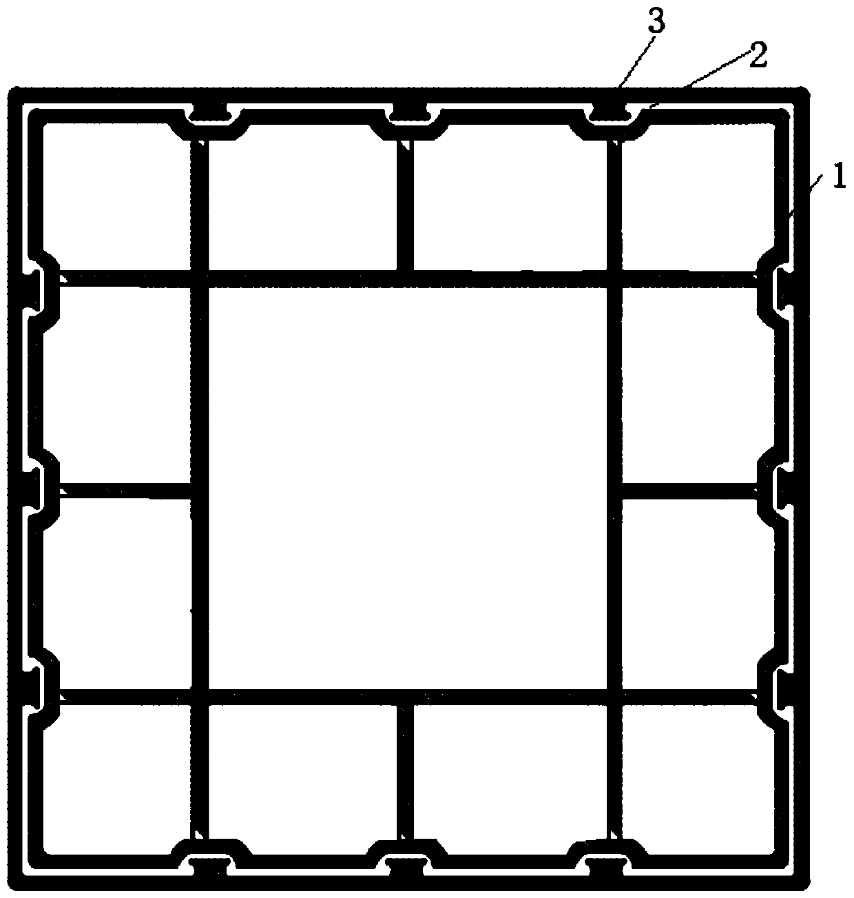 Double-layer co-extruded aluminum-wood plastic profile and preparation method thereof