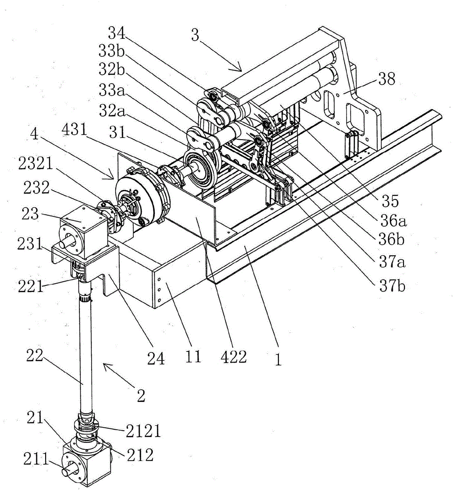 Crank rocker type electronic jacquard machine