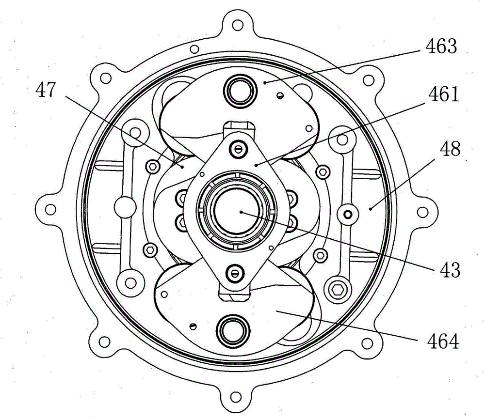 Crank rocker type electronic jacquard machine