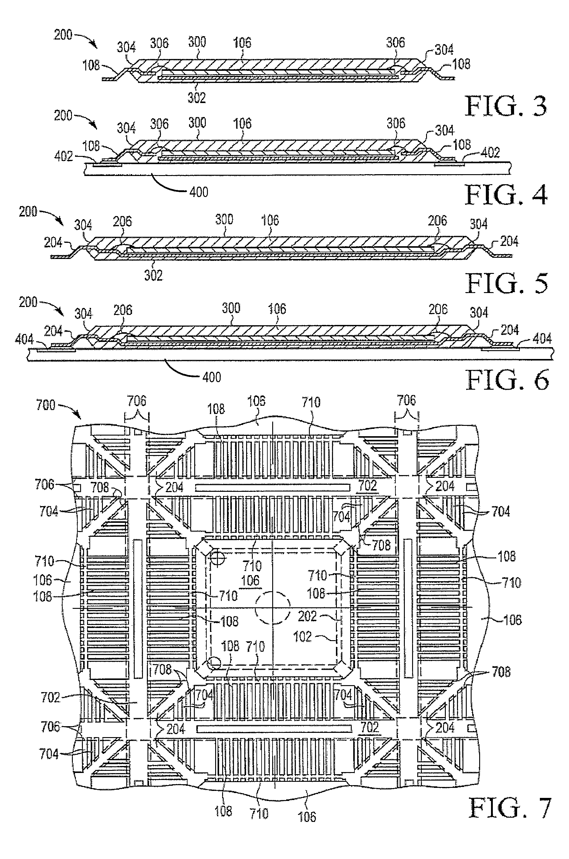 Semiconductor device with corner tie bars