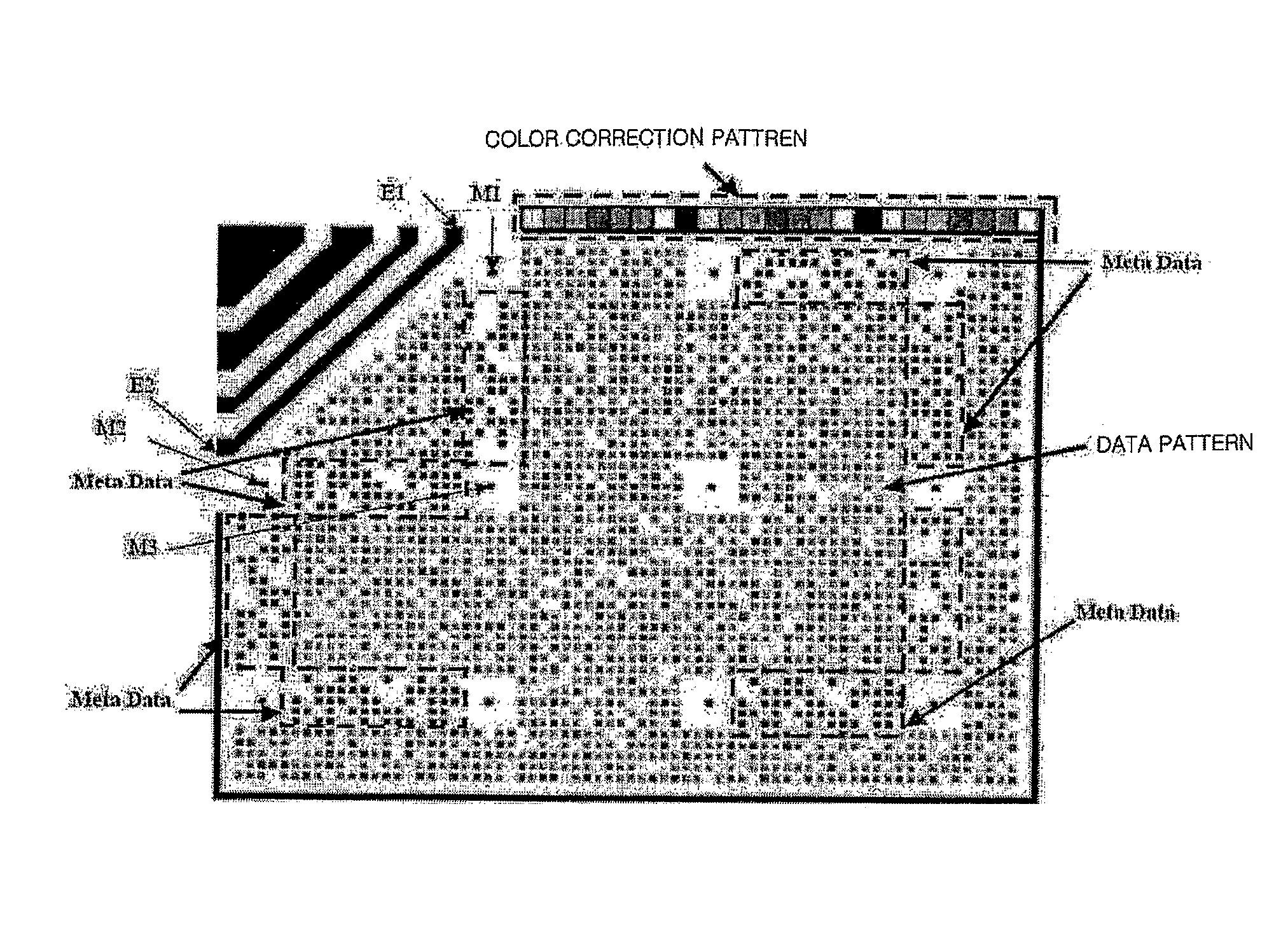 System and method for encoding and decoding large capacity 2-dimensional color bar code which can be color-corrected