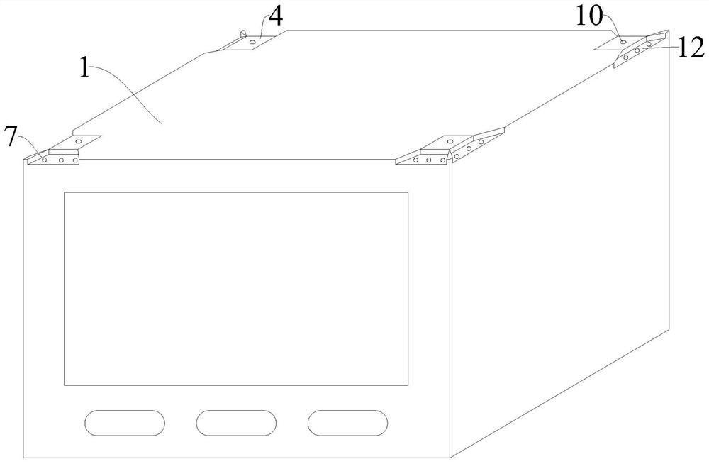 A top angle telescopic fixing bracket for temperature controller