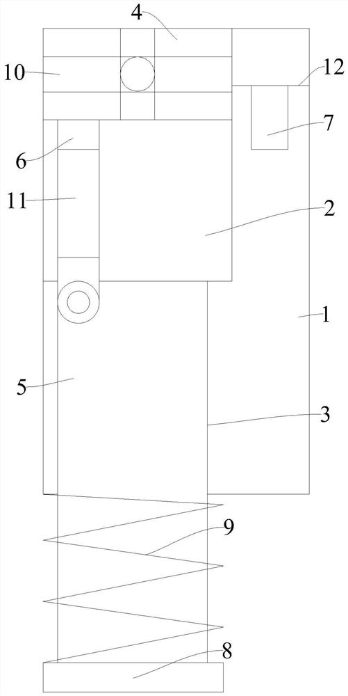 A top angle telescopic fixing bracket for temperature controller