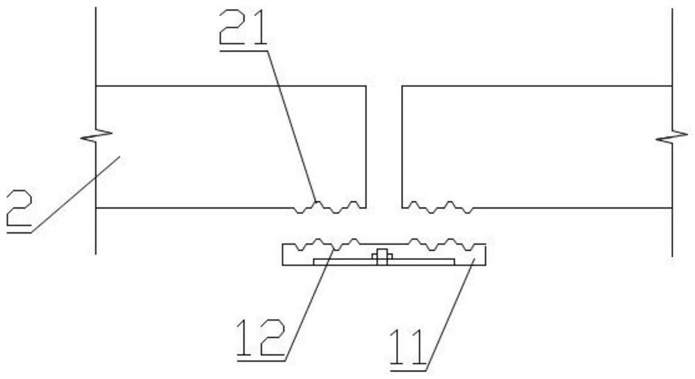 Box girder bridge structure in novel connection mode and combined bridge construction method