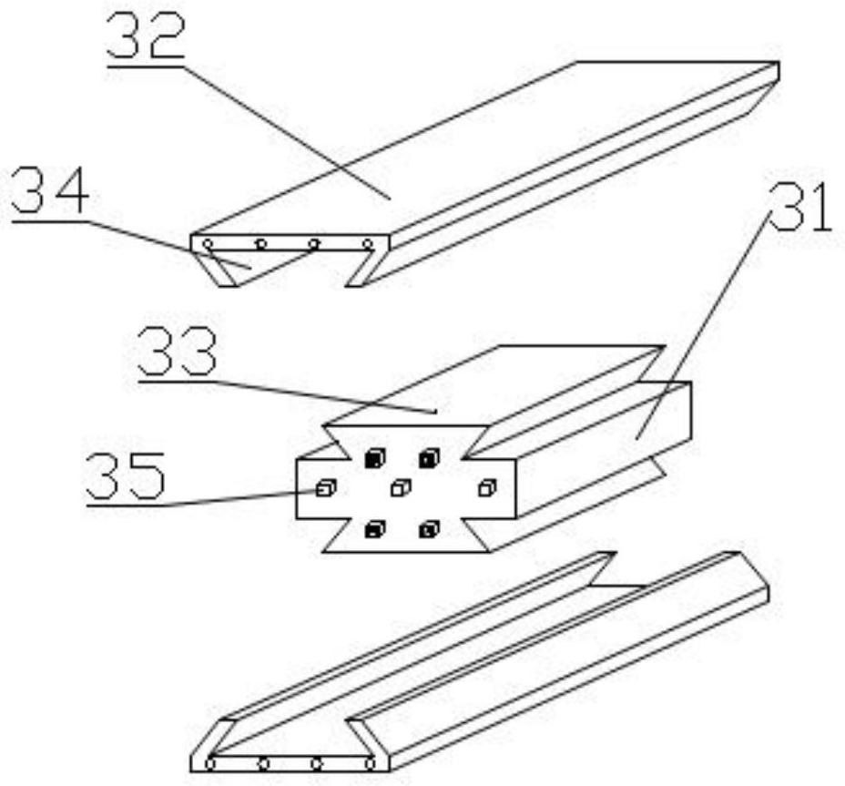 Box girder bridge structure in novel connection mode and combined bridge construction method