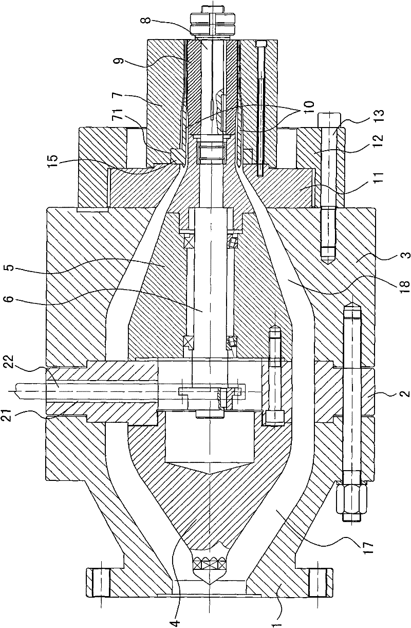 Hollow sound attenuation spiral pipe extrusion mold