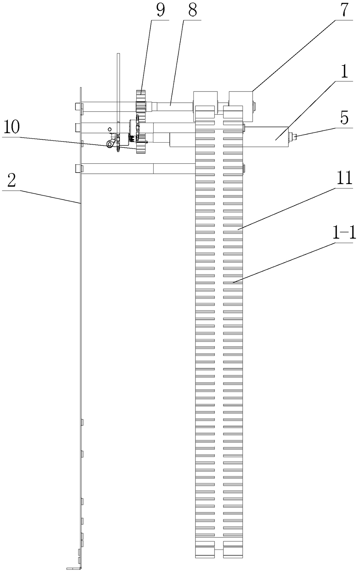 Flexible seedling conveying device