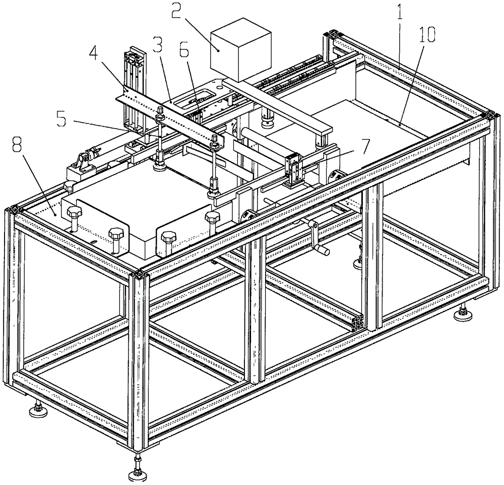 Complete set of equipment applied to full-automatic laser engraving of paper