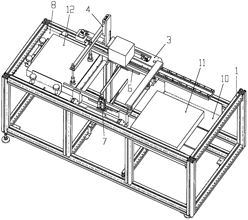 Complete set of equipment applied to full-automatic laser engraving of paper