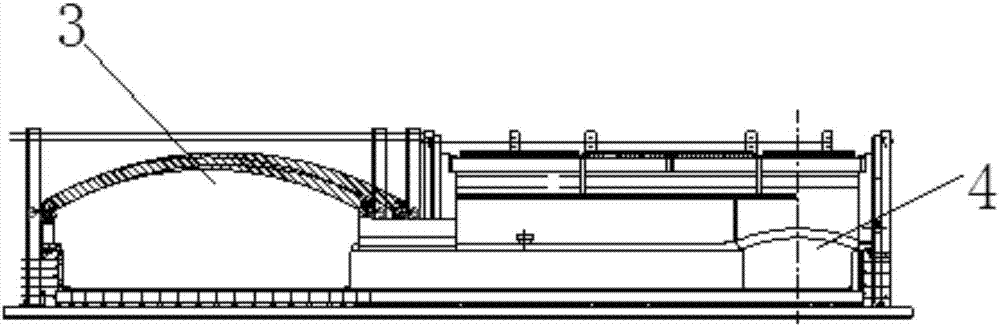 Production structure of float glass