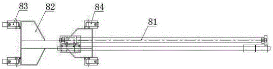 Compact type rotation molding production line