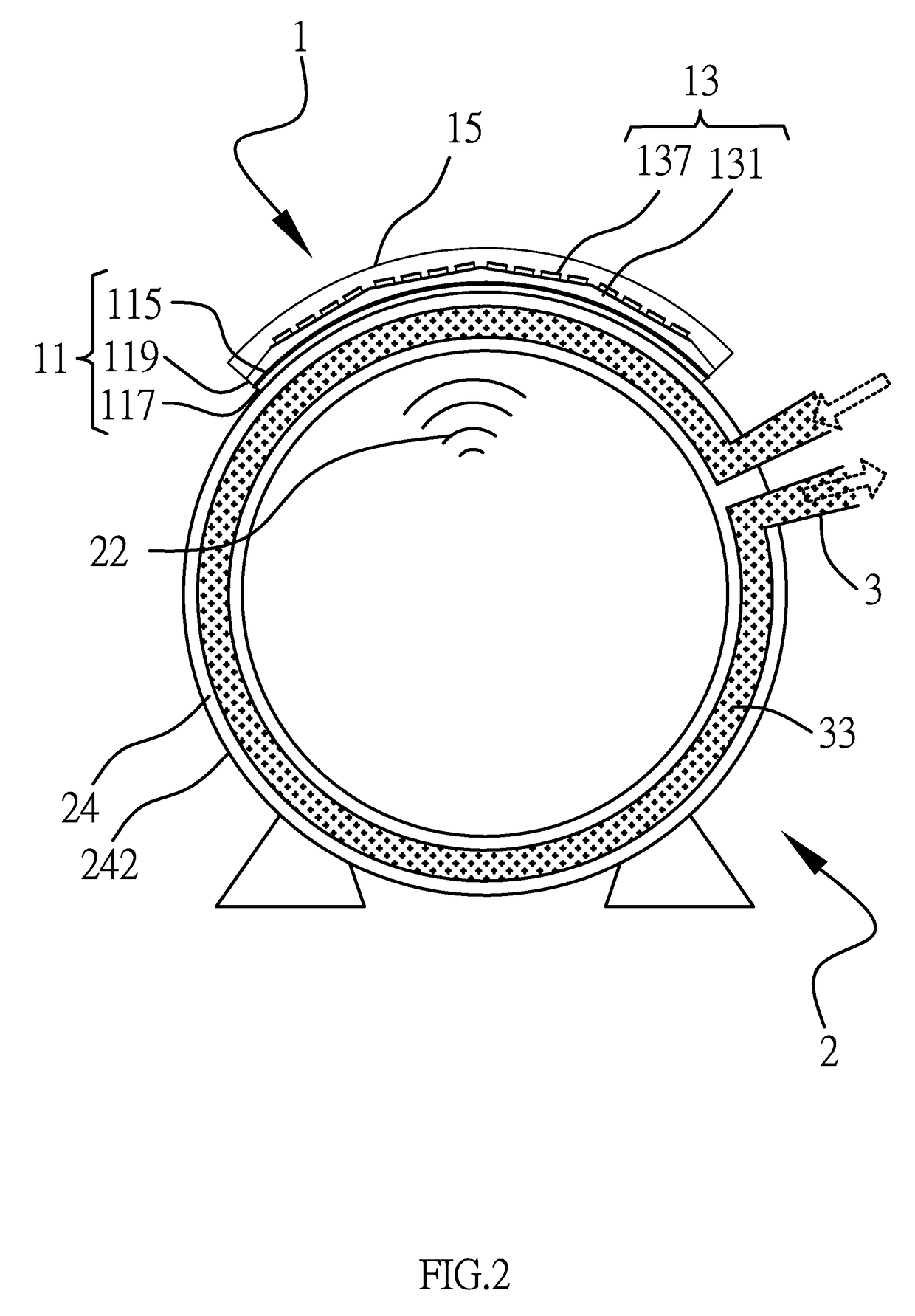 Flexible high-power control device and motor assembly comprising the control device