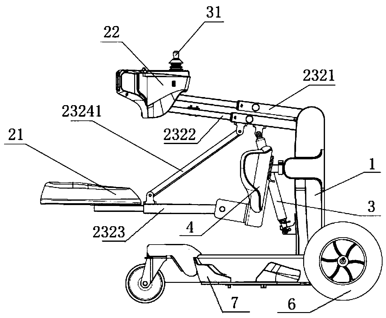 Wearing-free auxiliary standing device