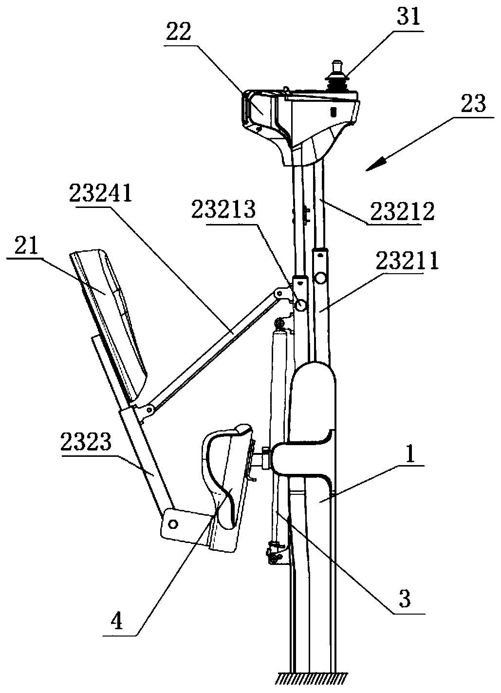 Wearing-free auxiliary standing device