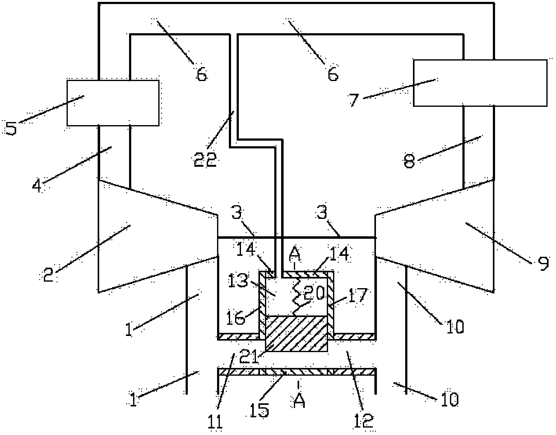 Exhaust recirculating system controlled by intake pressure