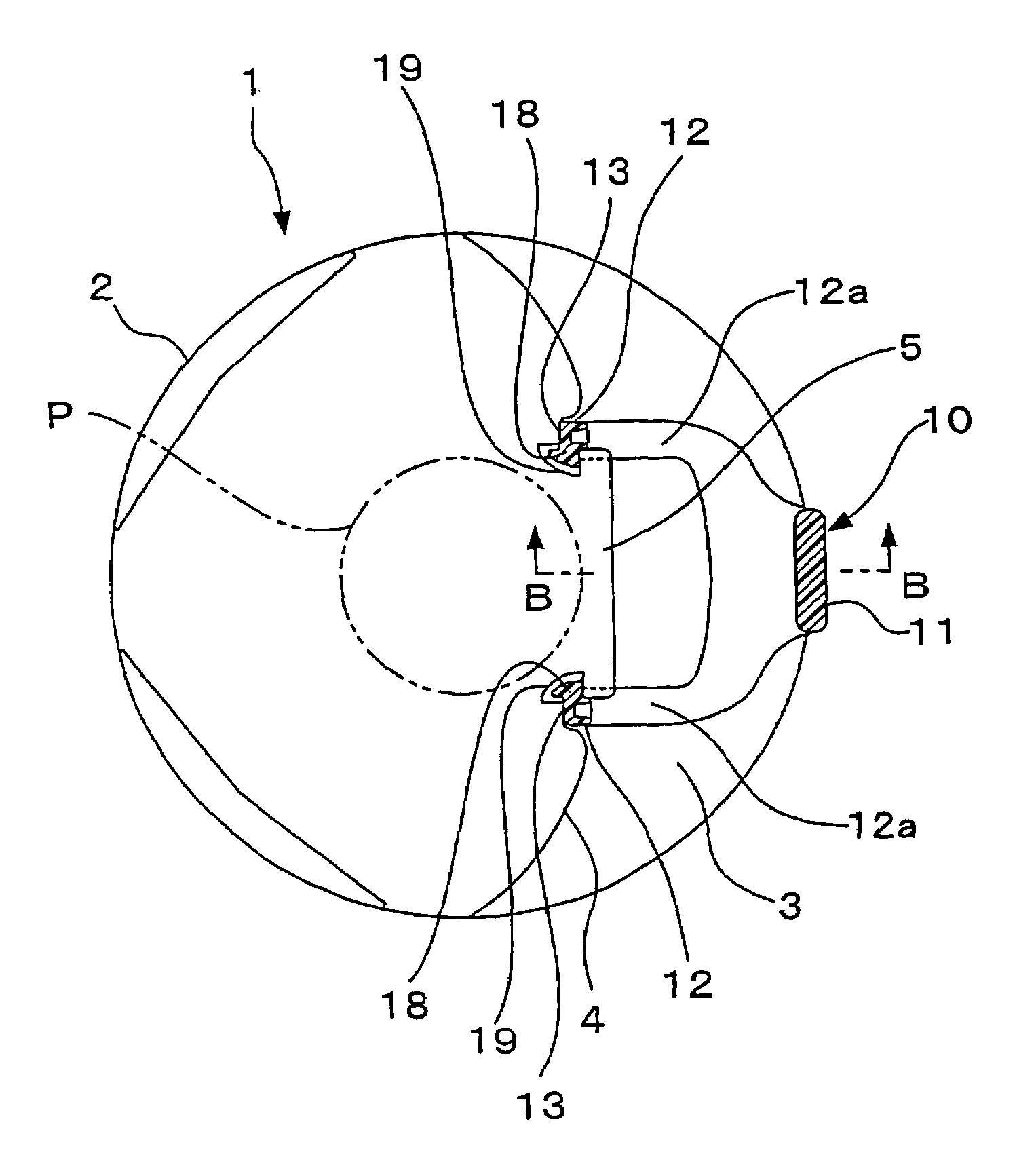 Synthetic resin bottle with a handle