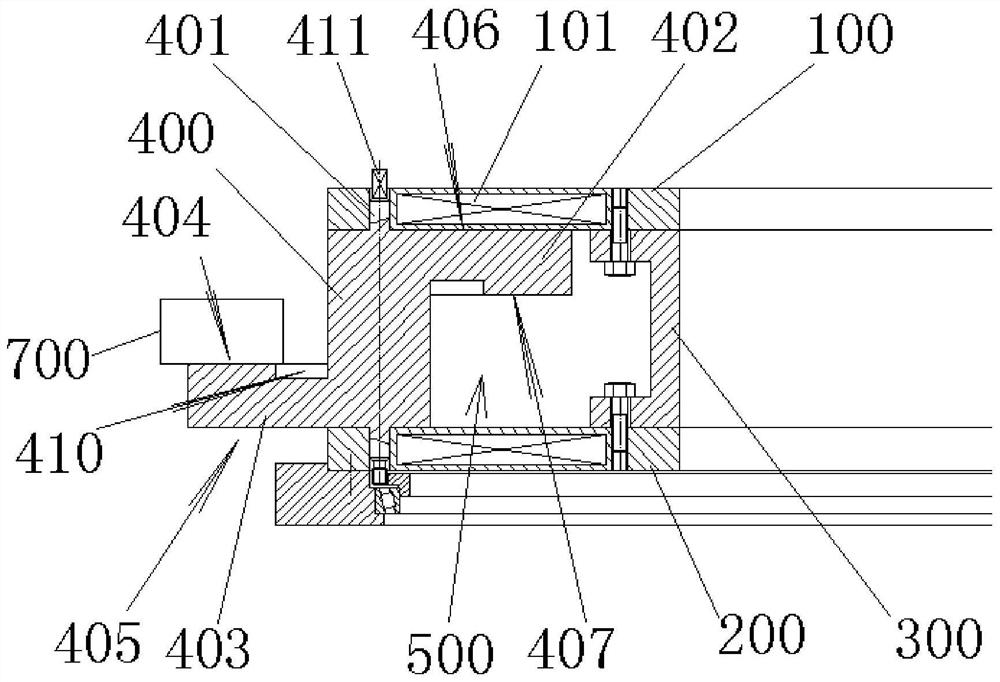 A double-sided finishing fixture for large thin-walled flanges and flange processing technology