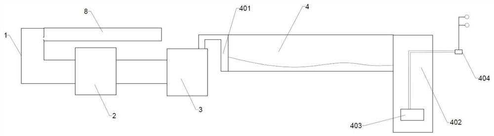 A controllable slow-flow sewage interception cycle structure based on sponge city construction