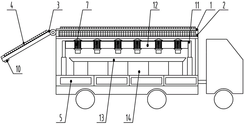 Solar photovoltaic harmful insect protection and control vehicle