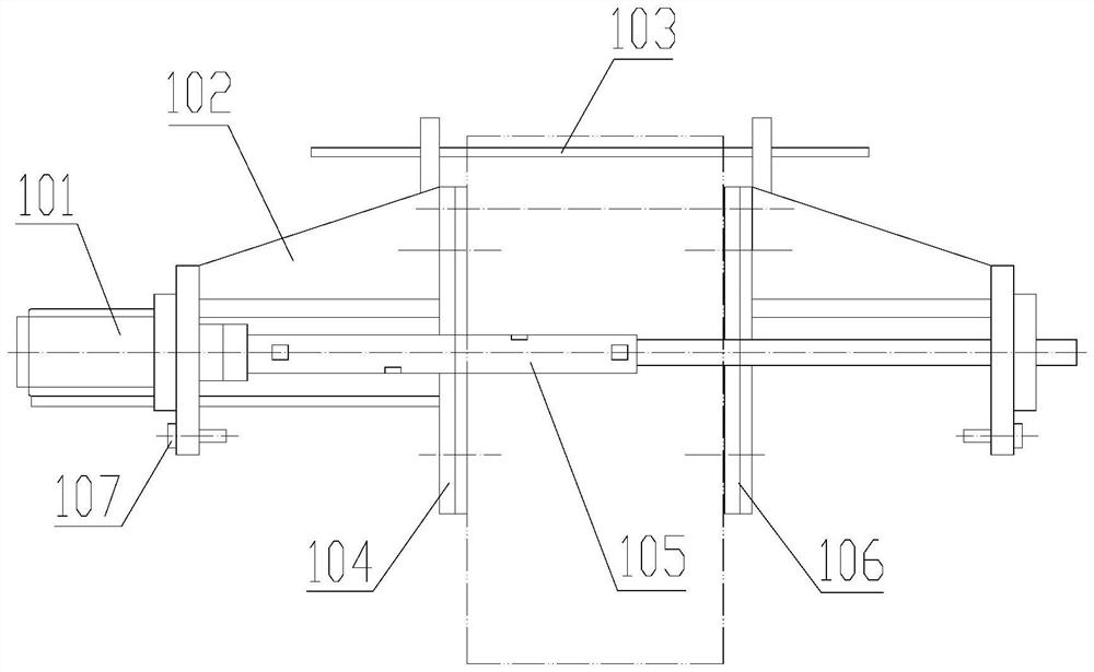 Precise and rapid repairing device for main shaft hole of steel tube rolling mill