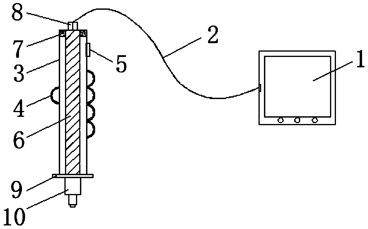 Skin scratching detecting device for basic surgical operation