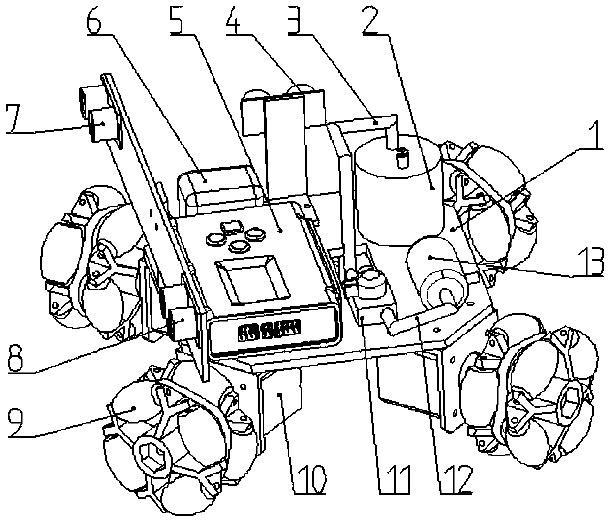 Large-breadth portable inkjet printer