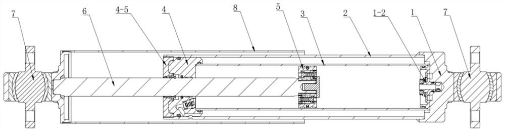 A rail vehicle shock absorber