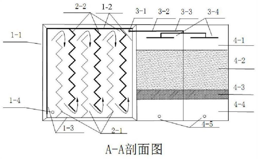 Denitrification treatment device and treatment method for polluted water