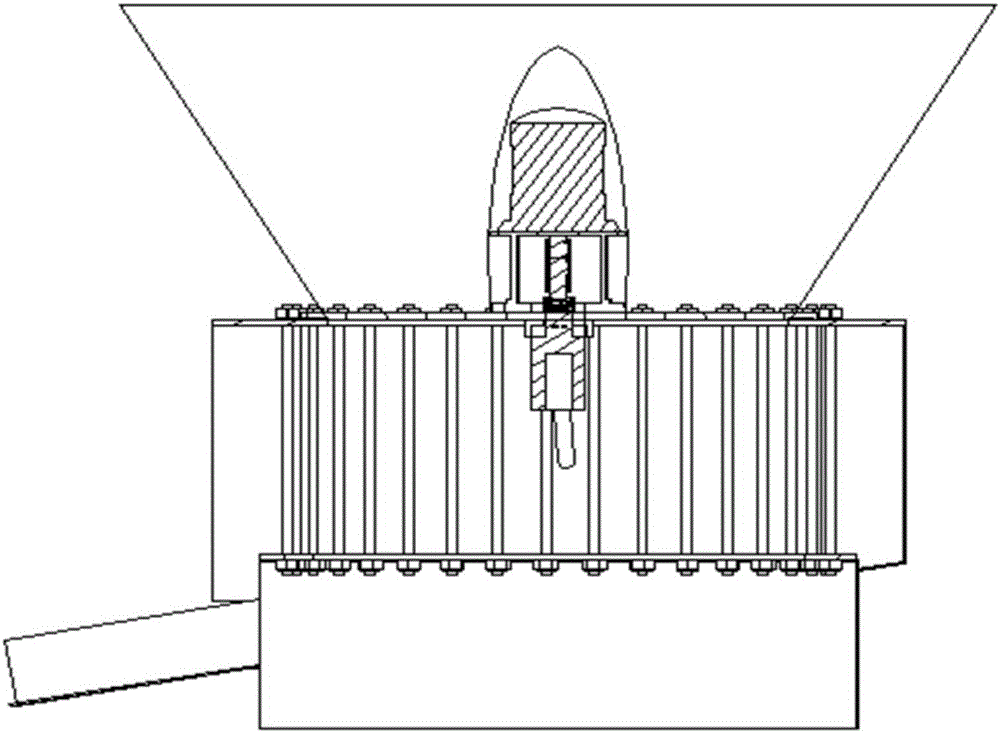 A device and a method used for separating light thin film from plants through breaking