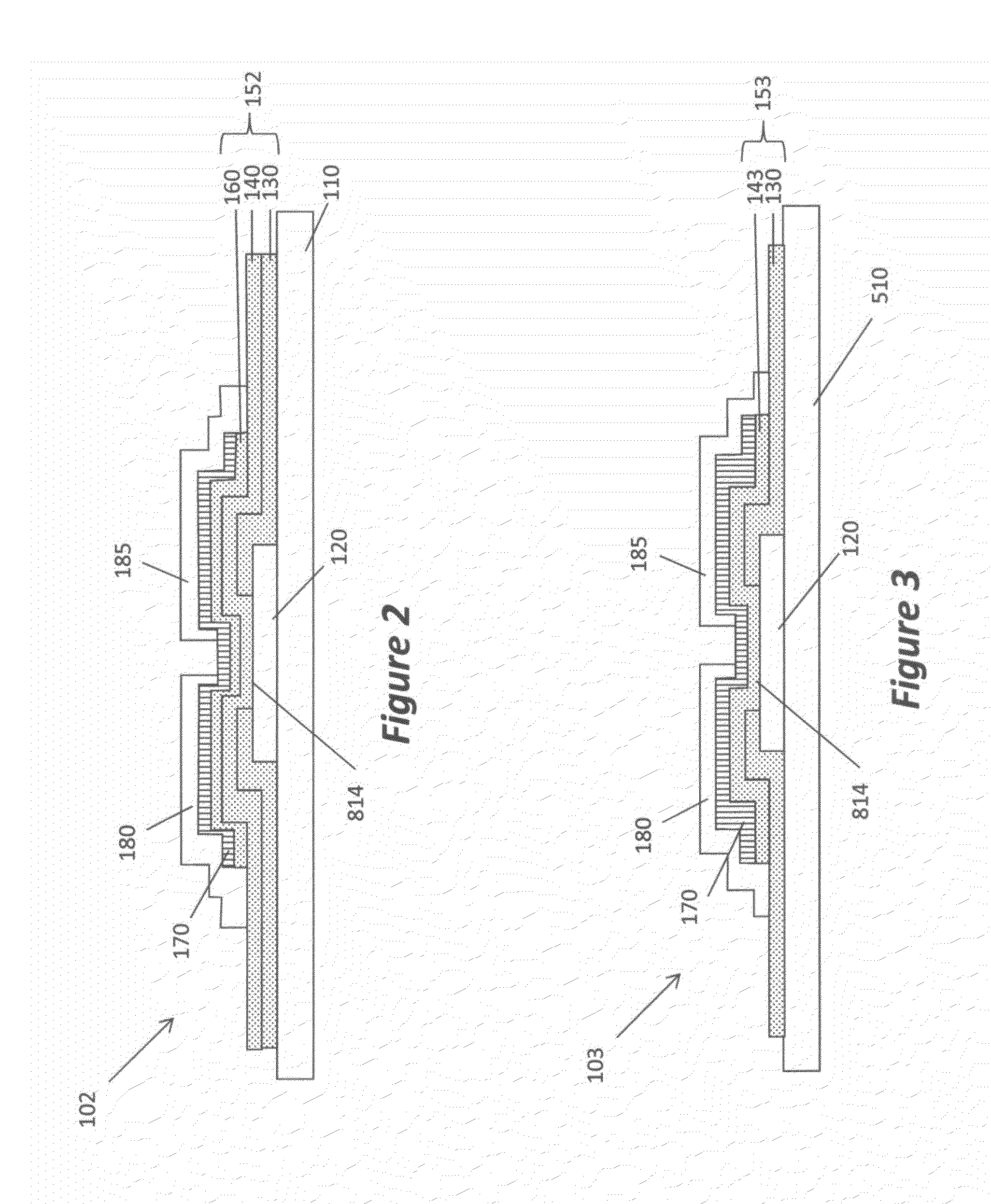 TFT substrate with variable dielectric thickness