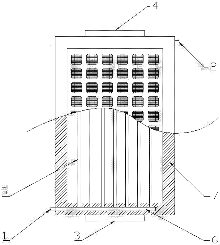 A flat-panel photovoltaic photothermal comprehensive utilization device with night-time radiation cooling function