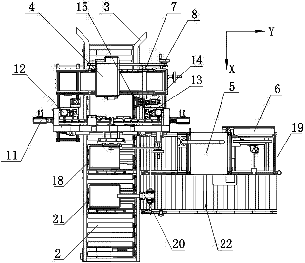 On-line automatic labeling equipment for civil explosion product barcode