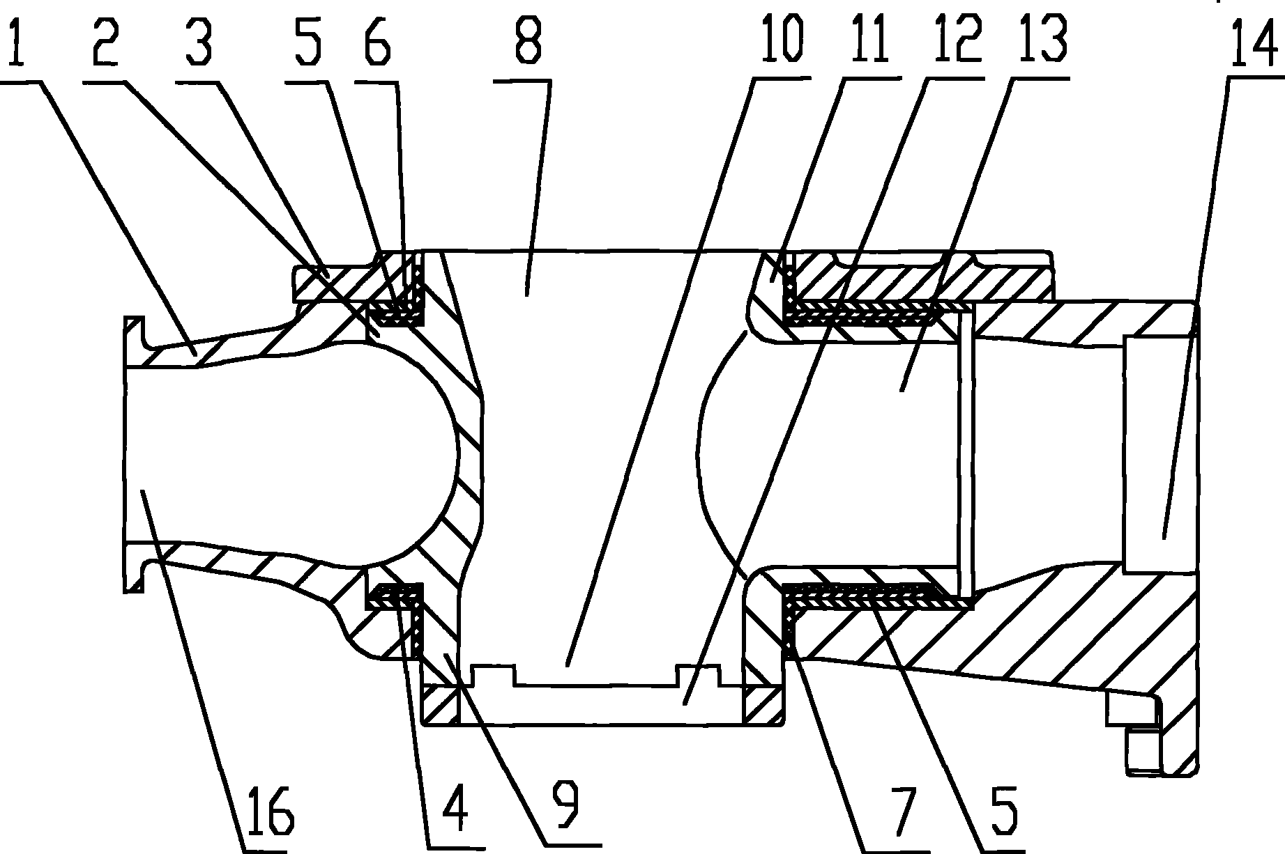 Concrete distributing valve and concrete pumping mechanism